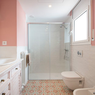 Rosa Bild: Welche Wandfarbe Zu Rosa Fliesen