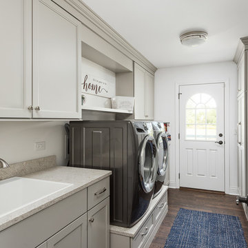 Transitional Kitchen and First Floor Flock Remodel - Naperville