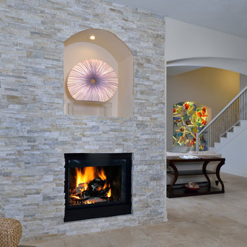 League City Renovation with art as focal points