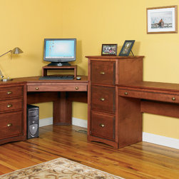 Davide Home Office Corner Desk System - Desks And Hutches
