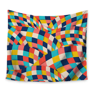 KESS InHouse Danny Ivan Pop Abstract Multicolor Wall Tapestry 68 x 80