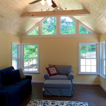 Sunroom with Natural Finishes