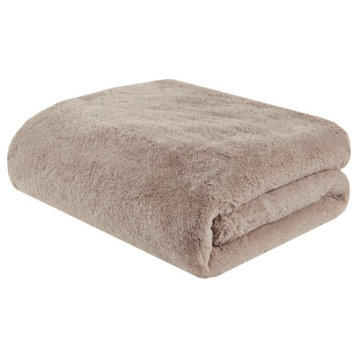 100% Polyester Solid Premium Faux Fur Throw MP50-8016