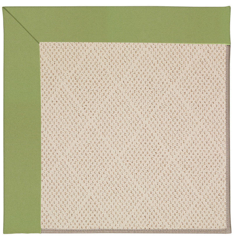Zoe-White Wicker Machine Tufted Rectangle Rug, Green, 2'x3 ...