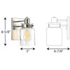 Calhoun Collection 1-Light Bath and Vanity, Brushed Nickel