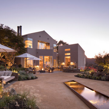Lafayette renovation and unique reflecting pool.