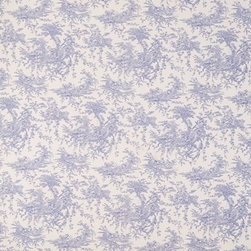 Toile French Blue Roman blind - Roman Blinds