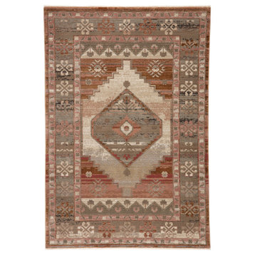 Vibe by Jaipur Living Constanza Medallion Blush/Gray Area Rug, 9'6"x12'7"