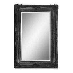 www.essentialsinside.com: atessa black wood mirror - Wall Mirrors