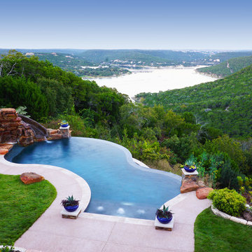 Negative Edge Freeform Pool on Lake Travis, Austin, Texas