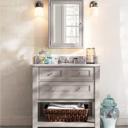 Hotel Medicine Cabinet- Wall Mounted- White - Medicine Cabinets