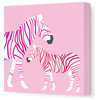 Zebra Canvas in Pink