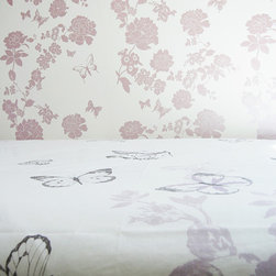 Pretty Flower Wallpaper, Teens Bedroom Feature Wall - Wallpaper