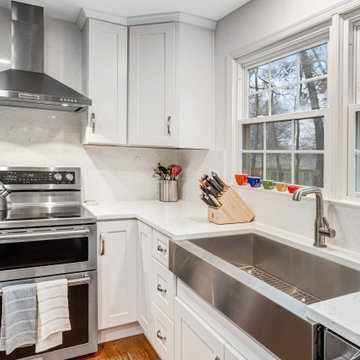Transitional White Kitchen Remodel Woodbridge, VA