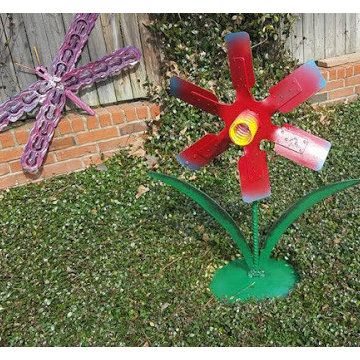 Whimsical garden art sculptures