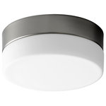 Oxygen Lighting - Zuri 7" Flush Mount, Satin Nickel - Stylish and bold. Make an illuminating statement with this fixture. An ideal lighting fixture for your home.