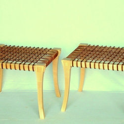 Pair of Maple Klismos Benches - Indoor Benches