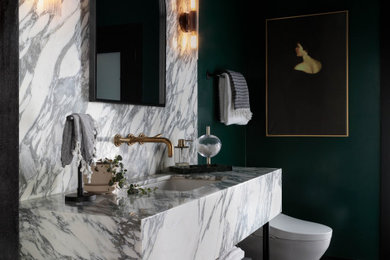 Inspiration for a contemporary bathroom remodel in Los Angeles