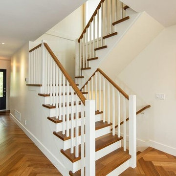 Complete Renovation - Herringbone Flooring, Railing and Bannister/Vinyl LVT