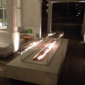 Modern backyard