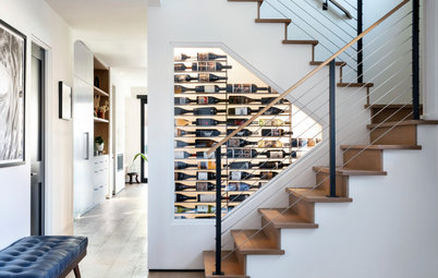 20 Ingenious Wine Storage Areas Under the Stairs