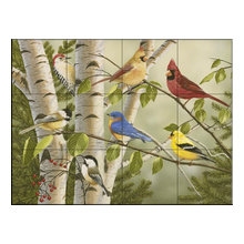 Kitchen backsplash murals