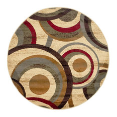 Unique Loom Kona Barista Rug, 4'x4'