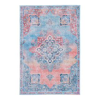 Safavieh Rag Rug RAR125E Light Pink - Multi 8' x 10' Area Rug