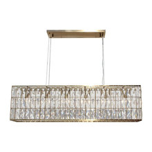 linear chandelier dining room