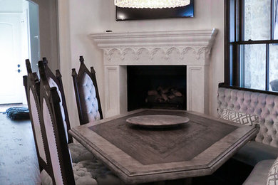 Frisco Home, Dining Room Fireplace Mantel