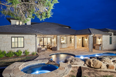 Example of a minimalist pool design in Austin