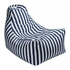 50 Most Por Striped Bean Bag Chairs For 2018 Houzz Ja Casual Living Juniper Outdoor Bean Bag Chair Navy Stripes Chairs