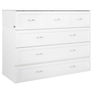 Catania Modern / Contemporary Murphy Full size Bed/Chest in White