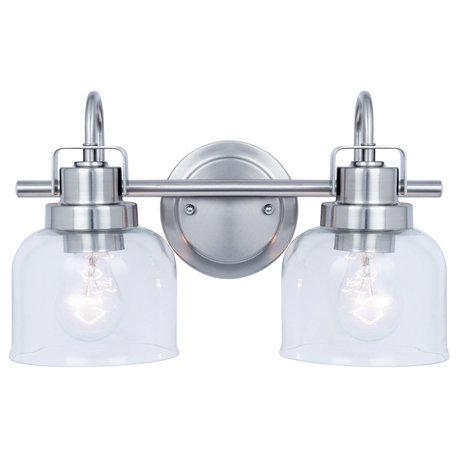 Luxury Modern Farmhouse Bath Light, Brushed Nickel, ULB2031