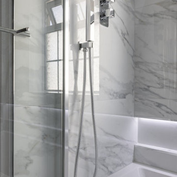 Bathroom - Marmo Azul Marble-Effect Porcelain Tile Gloss
