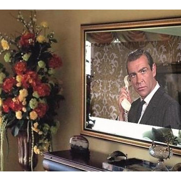 Hidden tv mirror