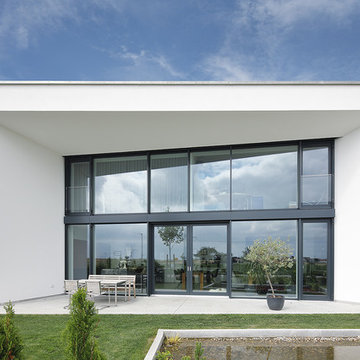 modernes Holzhaus als KFW 40+ Haus