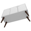 Manhattan Comfort Mid-Century Modern Bromma 35.43" Sideboard 2.0, 3 Shelves