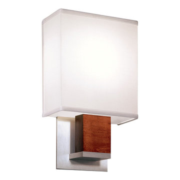 Ilex UNI1-WM-CS-BAMH-IN Union 1 Light Sconce. Incandecent. Cream Linen Shade Dif