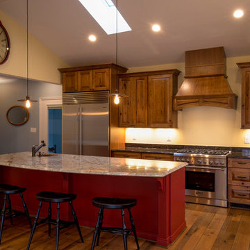 Beautiful kitchen with oversized island.