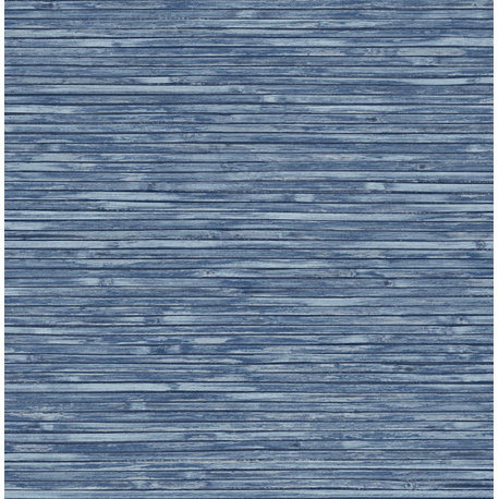 Bellport Denim Wooden Slat Wallpaper Bolt