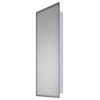 Deluxe Series Medicine Cabinet, 12"x36", Stainless Steel Frame, Surface Mount