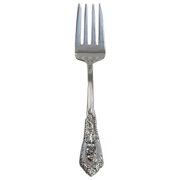 Wallace Sterling Silver Rose Point Salad Fork