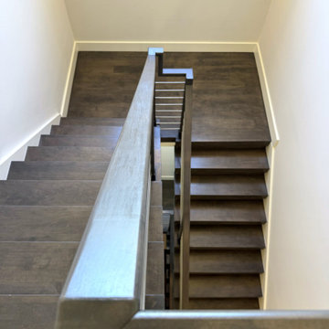 Project #137 | Maple Staircase with Stainless Steel Railing