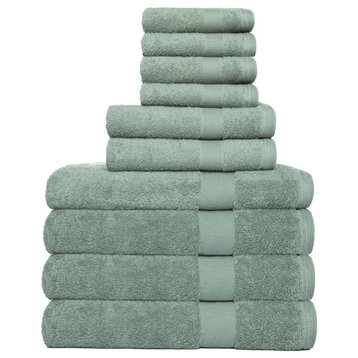 Hyped Rocklane 10 Piece Bath Towel Set, Green