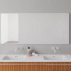 Deco Collection - 60'' Mirror in Matte Lacquer White - Bathroom Vanities And Sink Consoles