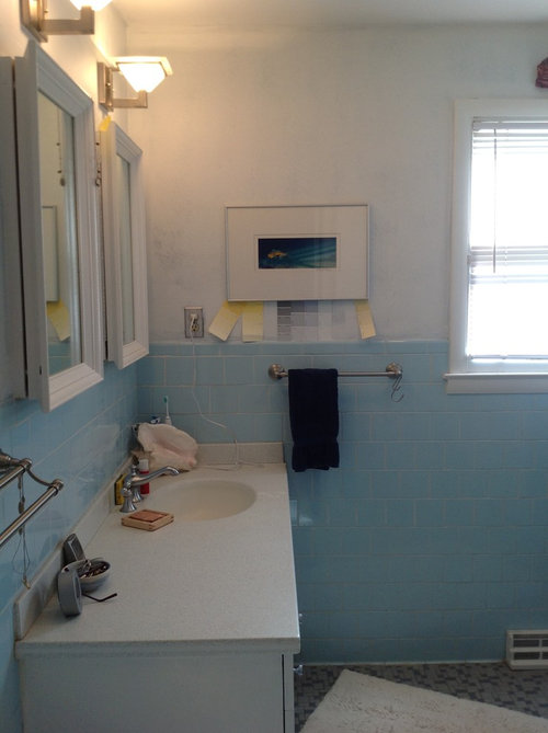 What To Do With A Baby Blue Bathroom, Baby Blue Tiles