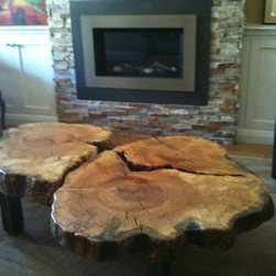Urban Tree Salvage - Reclaimed Maple Live Edge Slab Cookie Coffee Table - Coffee And Accent Tables