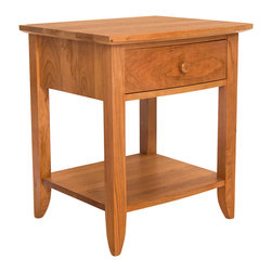 Bow-Front Open Shelf Nightstand - Nightstands And Bedside Tables