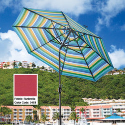 Red-Aluminum-Market-Umbrella - Patio Furniture And Outdoor Furniture
